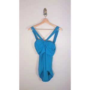 Gottex One Piece Women's Swimsuit Bandeau‎ Style Stretch Underwire Size 12